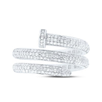White Gold Round Diamond Ring - 5/8 Carat Total Diamond Weight