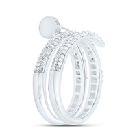 White Gold Round Diamond Ring - 5/8 Carat Total Diamond Weight
