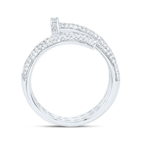 White Gold Round Diamond Ring - 5/8 Carat Total Diamond Weight