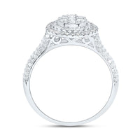 White Gold Round Diamond Ring - 5/8 Carat Total Diamond Weight