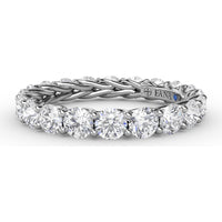 Woven Eternity Band with Round Diamonds by Fana - 2.54 Carat Total Diamond Weight
