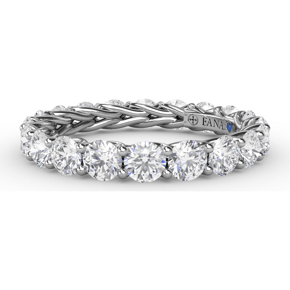 Woven Eternity Band with Round Diamonds by Fana - 2.54 Carat Total Diamond Weight