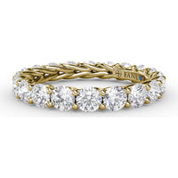Woven Eternity Band with Round Diamonds by Fana - 2.54 Carat Total Diamond Weight