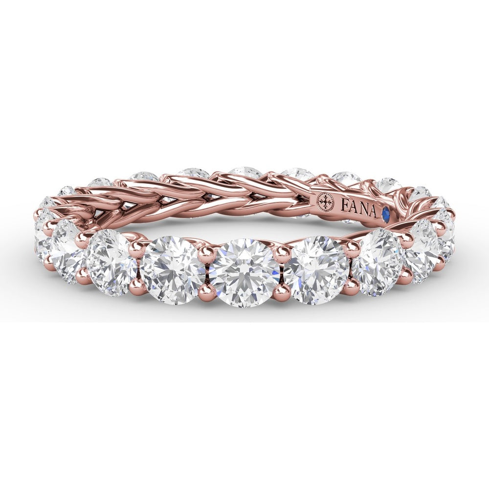 Woven Eternity Band with Round Diamonds by Fana - 2.54 Carat Total Diamond Weight