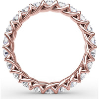 Woven Eternity Band with Shared-Prong Round Diamonds by Fana - 1.98 Carat Total Diamond Weight