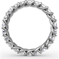 Woven Eternity Band with Shared-Prong Round Diamonds by Fana - 1.98 Carat Total Diamond Weight