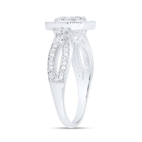 Yellow Gold Cushion Diamond Ring - 3/4 Carat Total Diamond Weight
