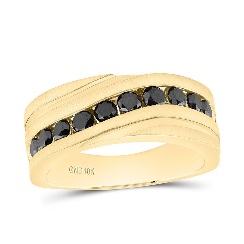 Yellow Gold Diamond Band Ring - 1 1/3 Carat Total Diamond Weight