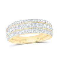 Yellow Gold Diamond Band Ring - 1 1/4 Carat Total Diamond Weight