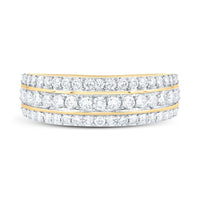 Yellow Gold Diamond Band Ring - 1 1/4 Carat Total Diamond Weight