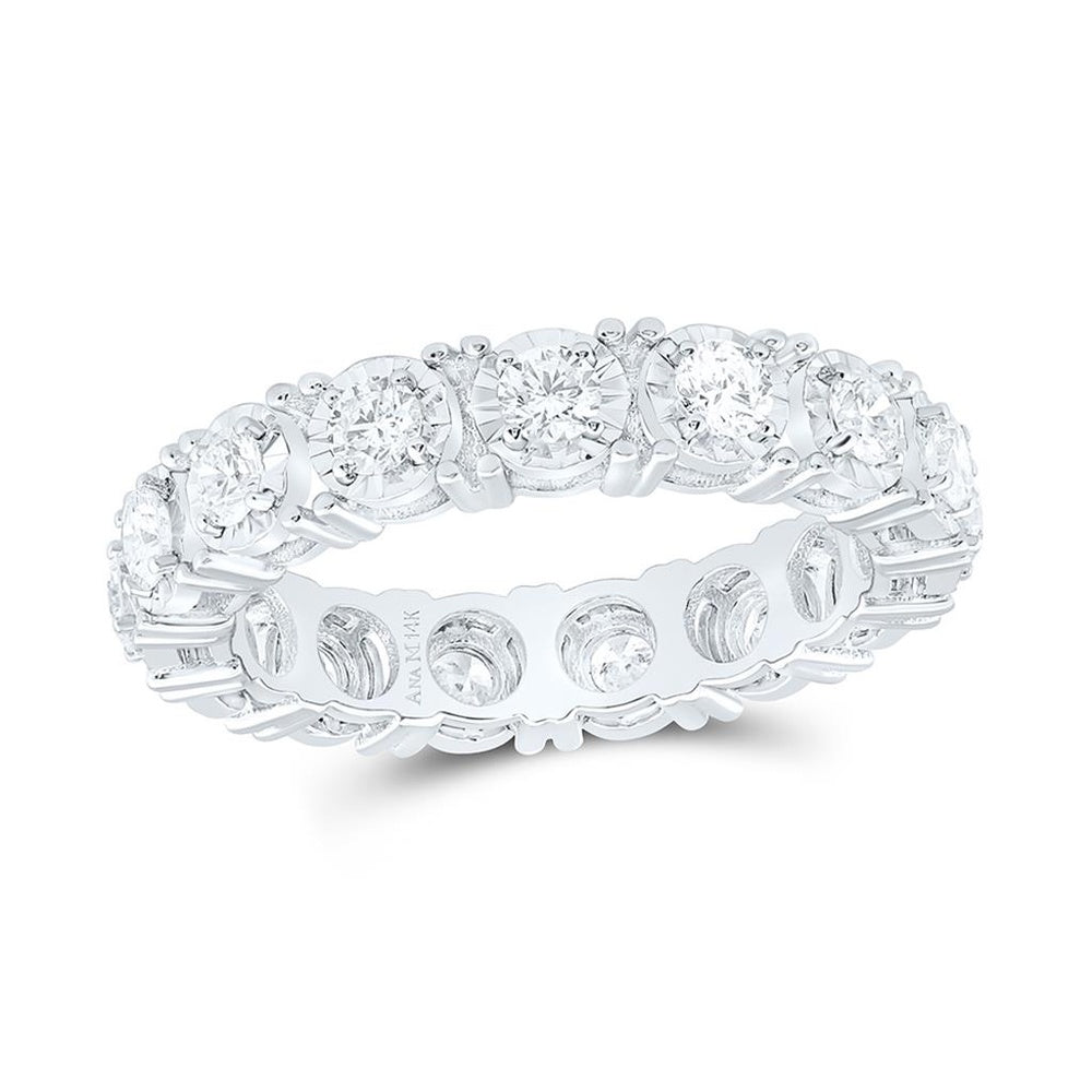 Yellow Gold Diamond Band Ring - 1 1/5 Carat Total Diamond Weight