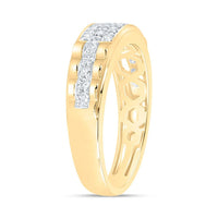 Yellow Gold Diamond Band Ring - 1/2 Carat Total Diamond Weight
