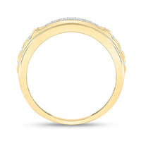 Yellow Gold Diamond Band Ring - 1/2 Carat Total Diamond Weight