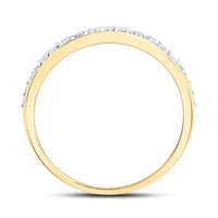 Yellow Gold Diamond Band Ring - 1/2 Carat Total Diamond Weight