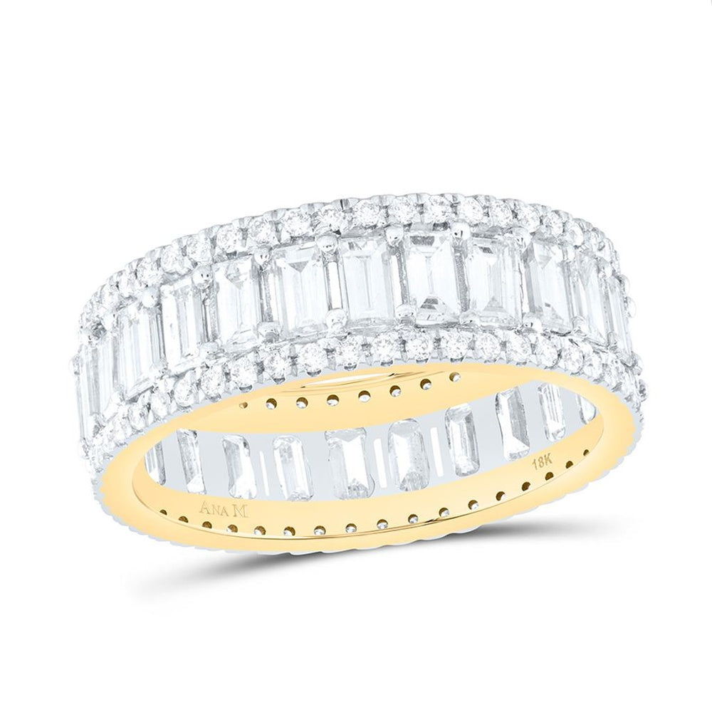 Yellow Gold Diamond Band Ring - 2 5/8 Carat Total Diamond Weight