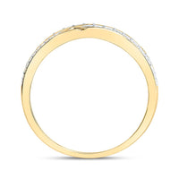 Yellow Gold Diamond Band Ring - 3/8 Carat Total Diamond Weight