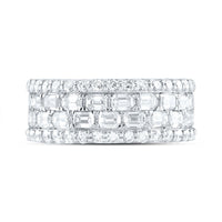 Yellow Gold Diamond Band Ring - 4 7/8 Carat Total Gemstone Weight