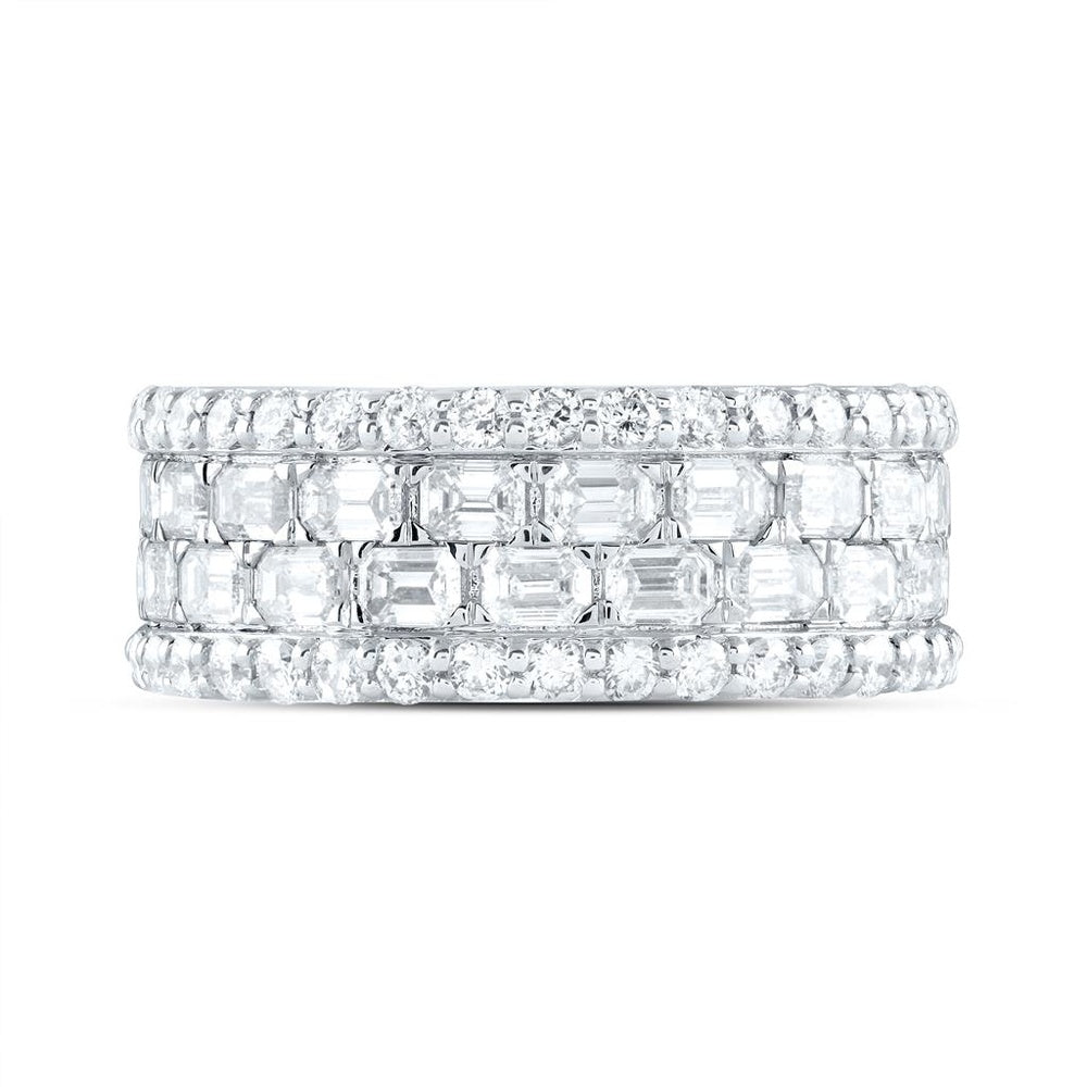 Yellow Gold Diamond Band Ring - 4 7/8 Carat Total Gemstone Weight