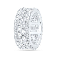 Yellow Gold Diamond Band Ring - 4 7/8 Carat Total Gemstone Weight