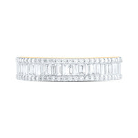 Yellow Gold Diamond Band Ring - 7/8 Carat Total Diamond Weight