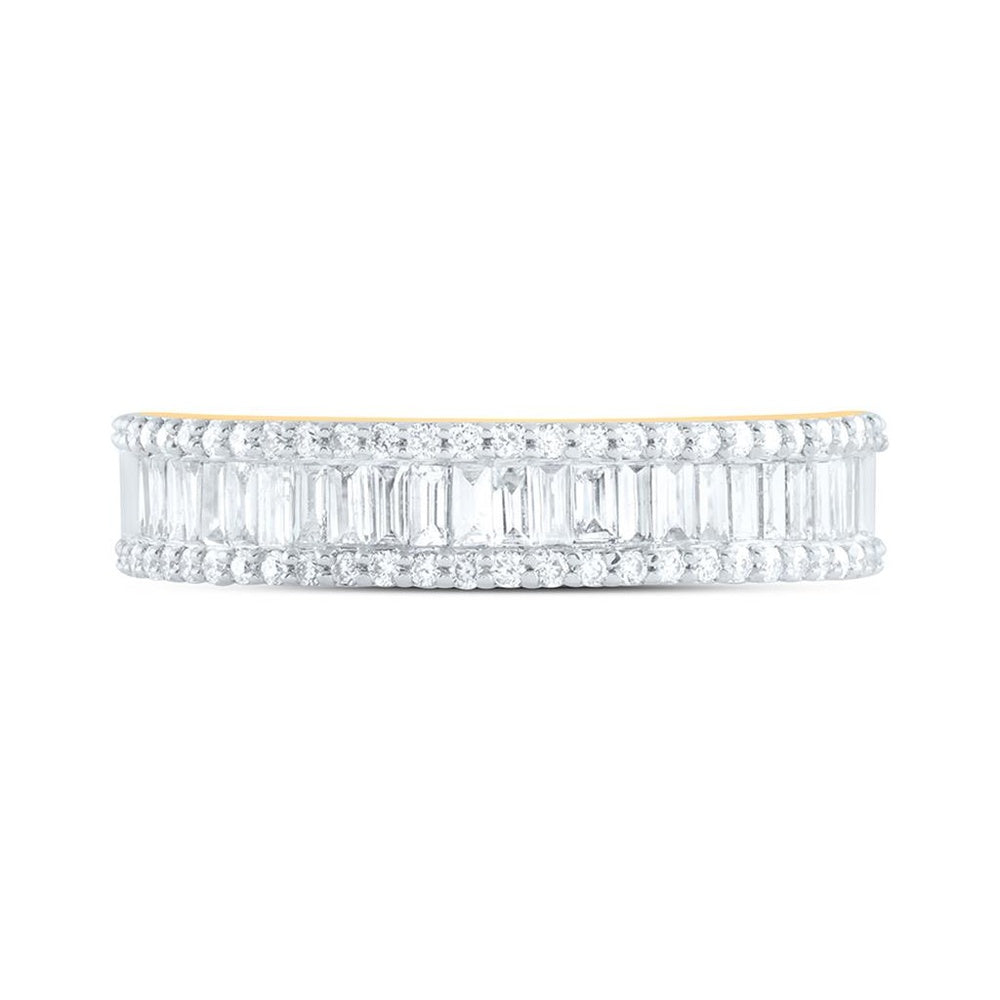 Yellow Gold Diamond Band Ring - 7/8 Carat Total Diamond Weight