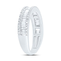 Yellow Gold Diamond Band Ring - 7/8 Carat Total Diamond Weight