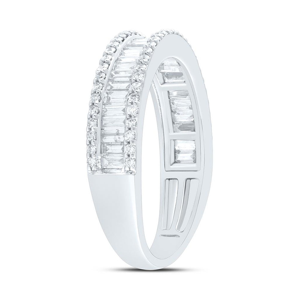 Yellow Gold Diamond Band Ring - 7/8 Carat Total Diamond Weight
