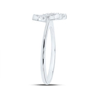 Yellow Gold Diamond Butterfly Ring - 1/3 Carat Total Diamond Weight