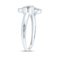 Yellow Gold Diamond Clover Ring - 1/4 Carat Total Diamond Weight