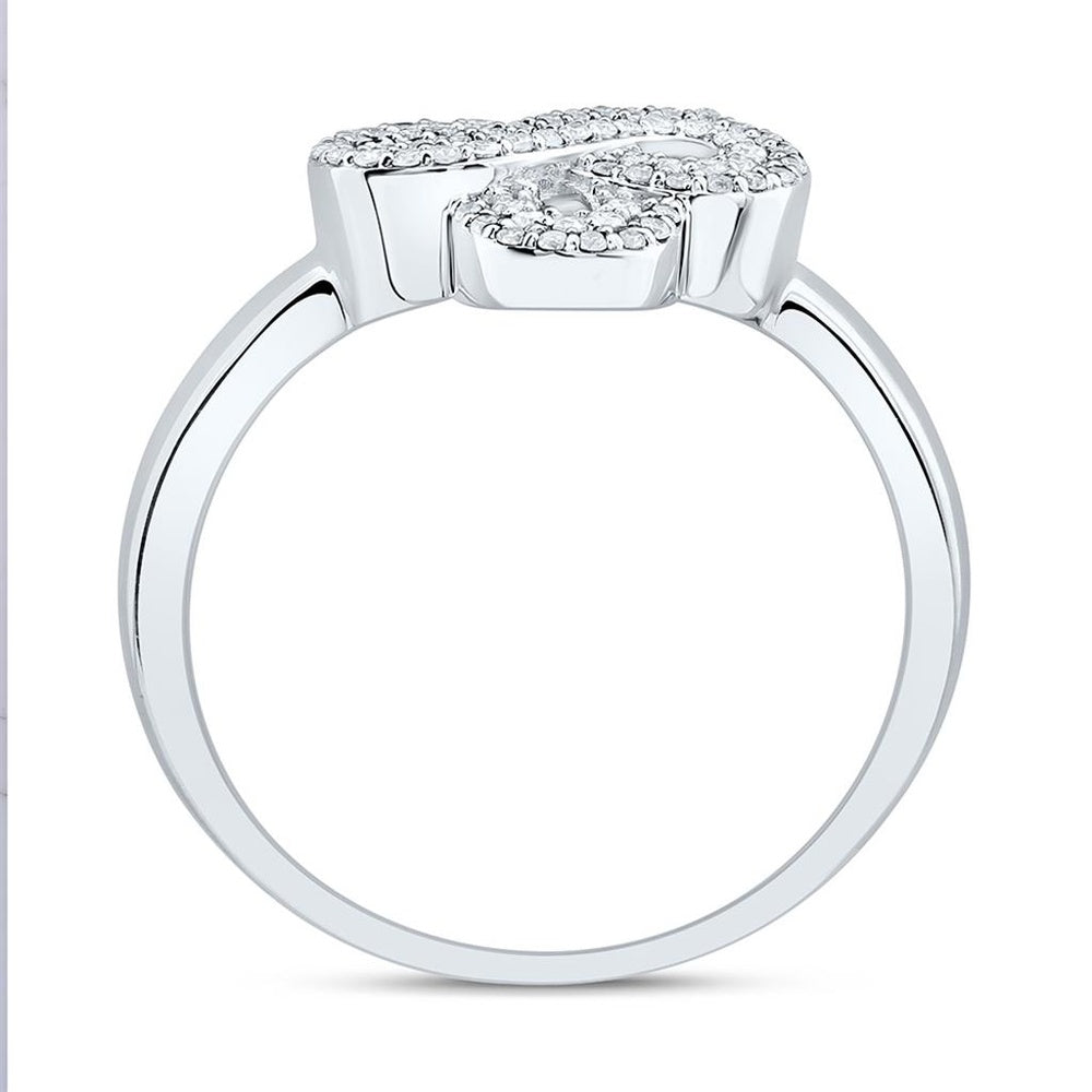 Yellow Gold Diamond Clover Ring - 1/4 Carat Total Diamond Weight