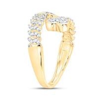 Yellow Gold Diamond Heart Ring - 1/4 Carat Total Diamond Weight