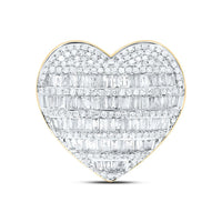 Yellow Gold Diamond Heart Ring - 1 Carat Total Diamond Weight