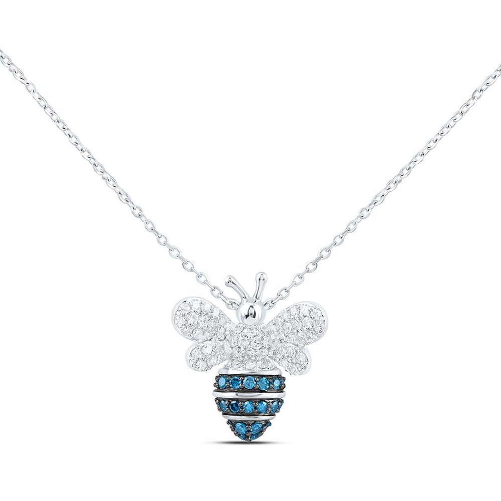 Yellow Gold Round Diamond 18-Inch Necklace - 1/3 Carat Total Diamond Weight