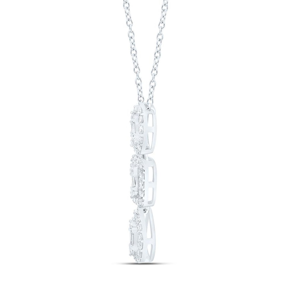 Yellow Gold Round Diamond 18-Inch Necklace - 1/4 Carat Total Diamond Weight
