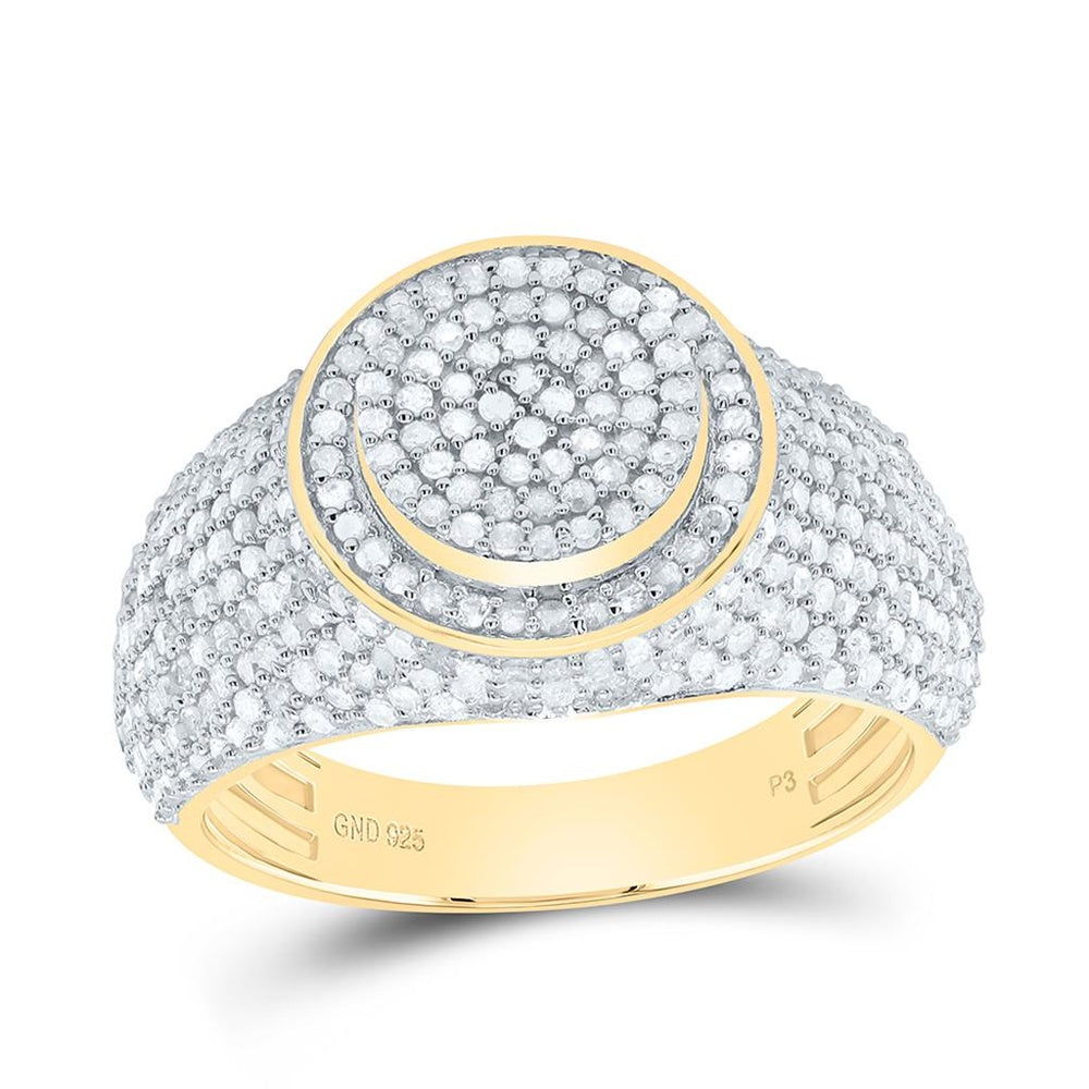 Yellow Gold Round Diamond Ring - 1 1/4 Carat Total Diamond Weight