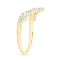 Yellow Gold Round Diamond Ring - 1/2 Carat Total Diamond Weight
