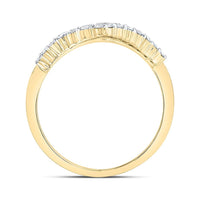 Yellow Gold Round Diamond Ring - 1/2 Carat Total Diamond Weight