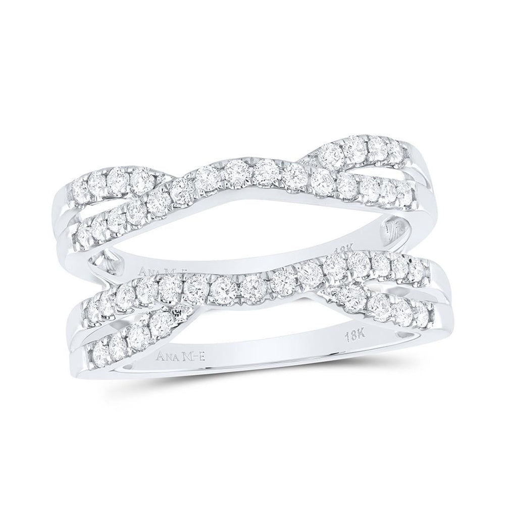 Yellow Gold Round Diamond Ring - 1/2 Carat Total Diamond Weight