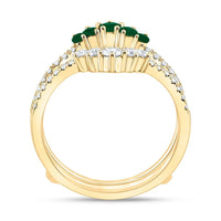 Yellow Gold Round Diamond Ring - 1/2 Carat Total Diamond Weight