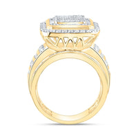 Yellow Gold Round Diamond Ring - 1 3/4 Carat Total Diamond Weight