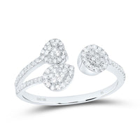 Yellow Gold Round Diamond Ring - 1/3 Carat Total Diamond Weight