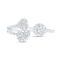 Yellow Gold Round Diamond Ring - 1/3 Carat Total Diamond Weight