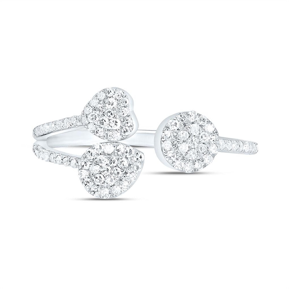 Yellow Gold Round Diamond Ring - 1/3 Carat Total Diamond Weight