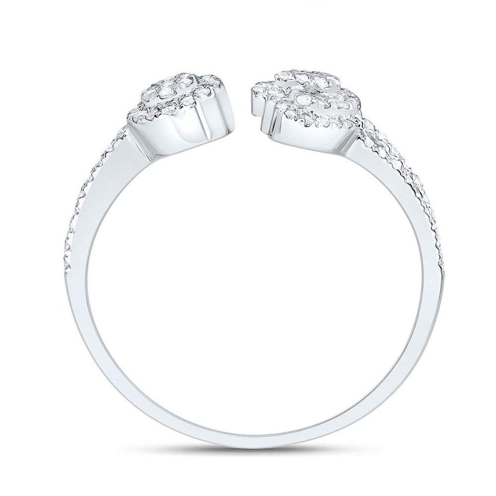 Yellow Gold Round Diamond Ring - 1/3 Carat Total Diamond Weight