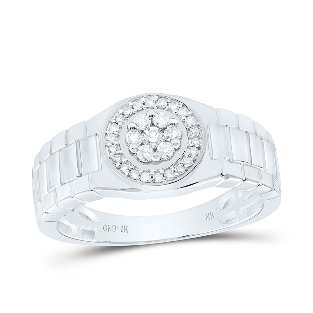 Yellow Gold Round Diamond Ring - 1/4 Carat Total Diamond Weight