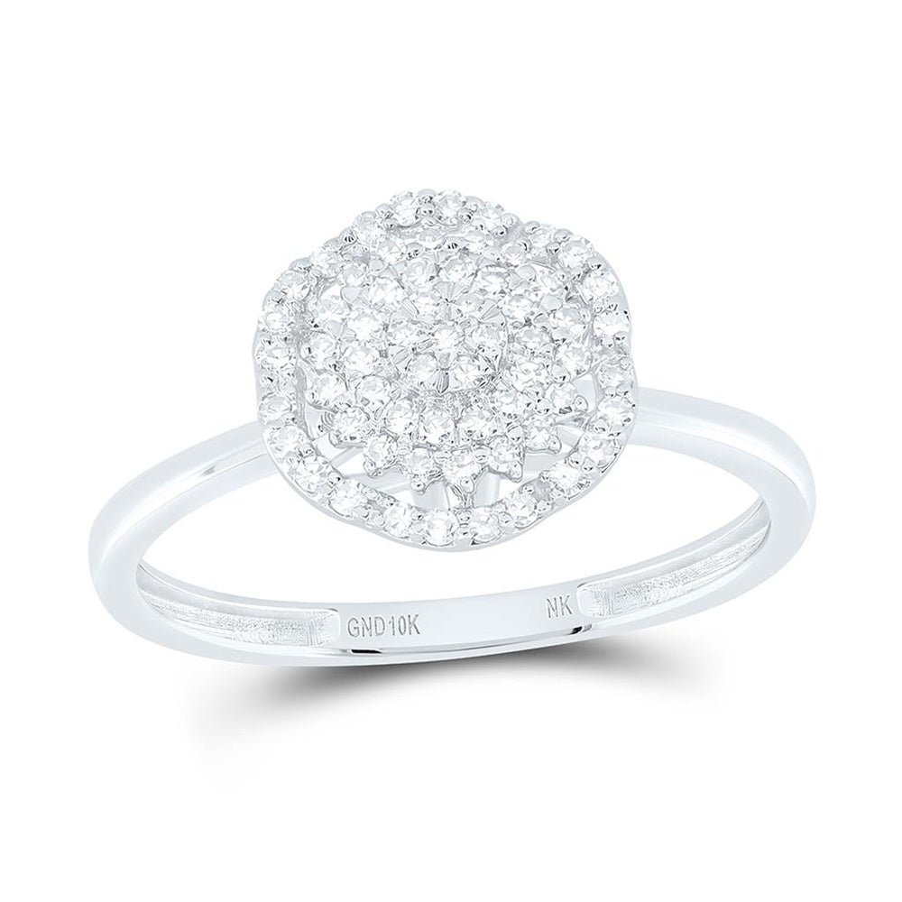 Yellow Gold Round Diamond Ring - 1/4 Carat Total Diamond Weight
