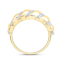 Yellow Gold Round Diamond Ring - 1/5 Carat Total Diamond Weight