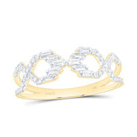 Yellow Gold Round Diamond Ring - 1/5 Carat Total Diamond Weight