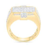 Yellow Gold Round Diamond Ring - 2 Carat Total Diamond Weight