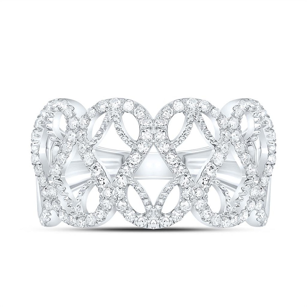 Yellow Gold Round Diamond Ring - 3/8 Carat Total Diamond Weight